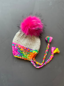 Neon Rainbow Chapeau 3-6 Years