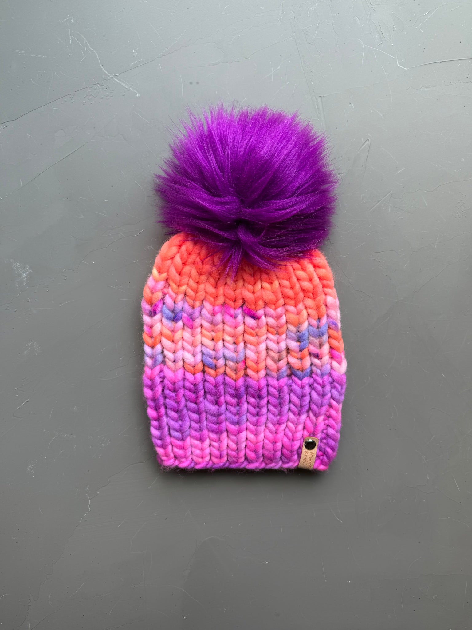 Flamingo and Purple Nohku Beanie Adult