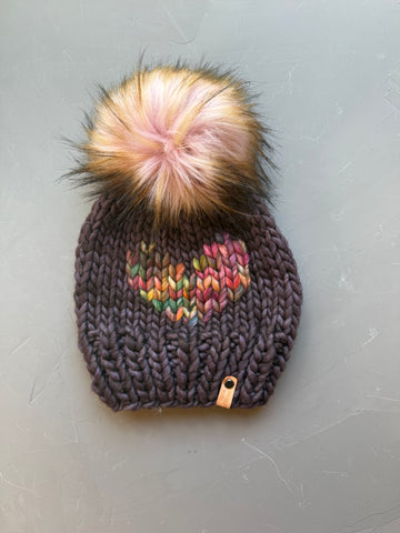 Pearl Ten and Diana Big Heart Beanie