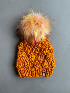 Sunset Falling Leaves Beanie