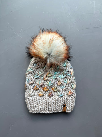 Fog and Amphibian Lotus Flower Beanie