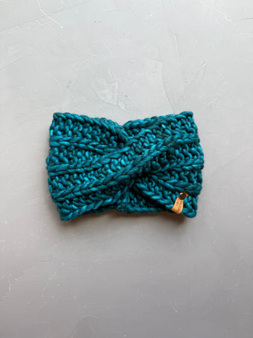 Teal Feather Headband