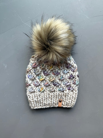 Fog Lotus Flower Beanie