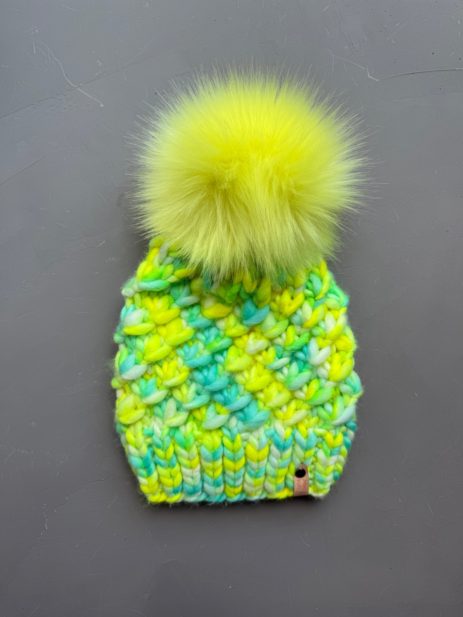 Electric Lemon Lime Crush Beanie