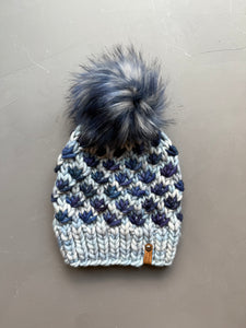 Cosmos and Whale’s Road Lotus Flower Beanie