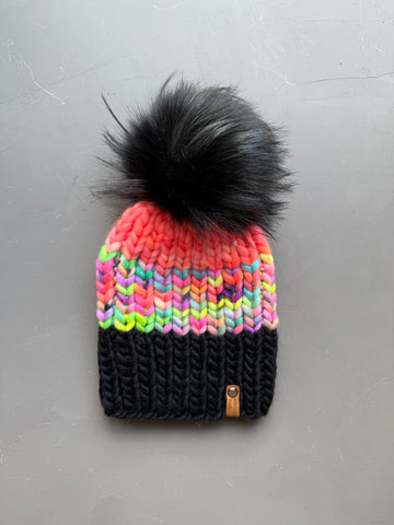 Fruity Pebbles and Black Nohku Beanie Adult