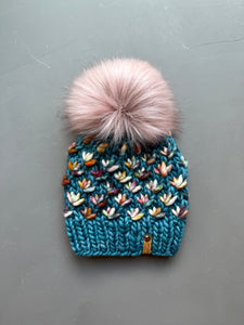 Reflecting Pool and Molina Lotus Flower Beanie