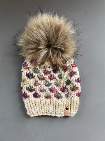 Lotus Flower Beanie in Fall