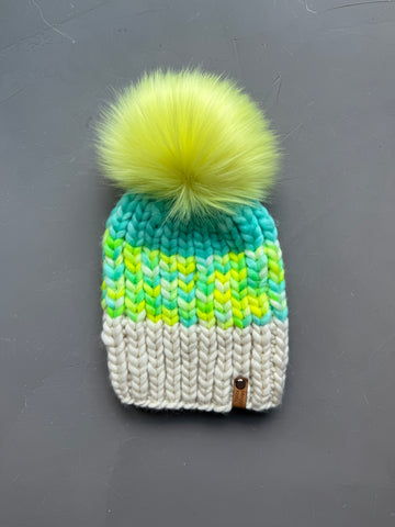 Electric Lemon Lime Nohku Beanie Adult
