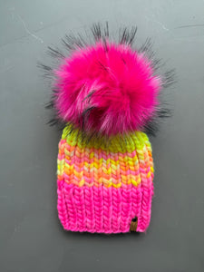 Summer Sunshine and Pink Nohku Beanie Adult