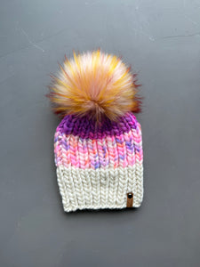 Paradise Sunset and Natural Nohku Beanie Adult