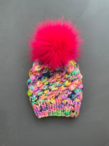 Pink Fruity Pebbles Crush Hat Adult