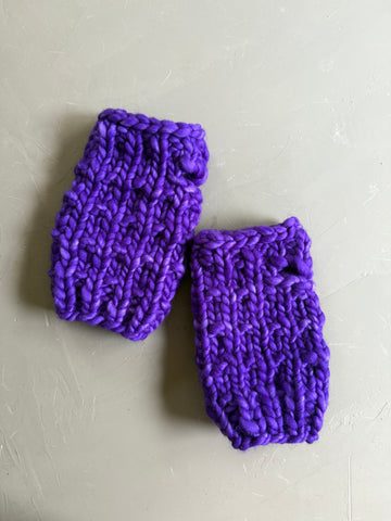 Purple Mystery Fingerless Mitts