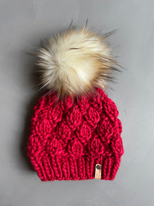 Red Falling Leaves Beanie