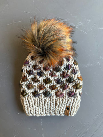 Fog and Piedras Lotus Flower Beanie