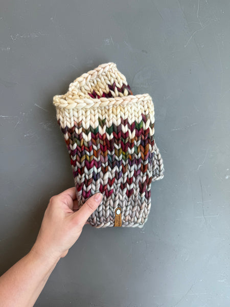 Diana Sunrise Hand Knit Merino Wool Cowl