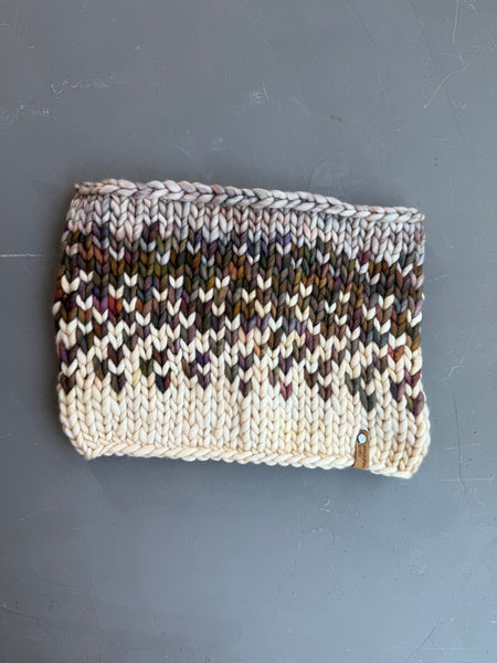 Piedras Sunrise Hand Knit Merino Wool Cowl