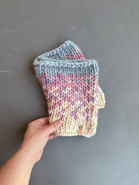 Rosalinda Sunrise Hand Knit Merino Wool Cowl
