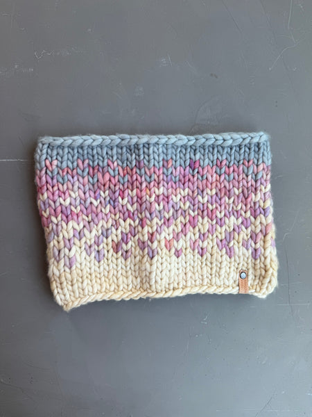 Rosalinda Sunrise Hand Knit Merino Wool Cowl