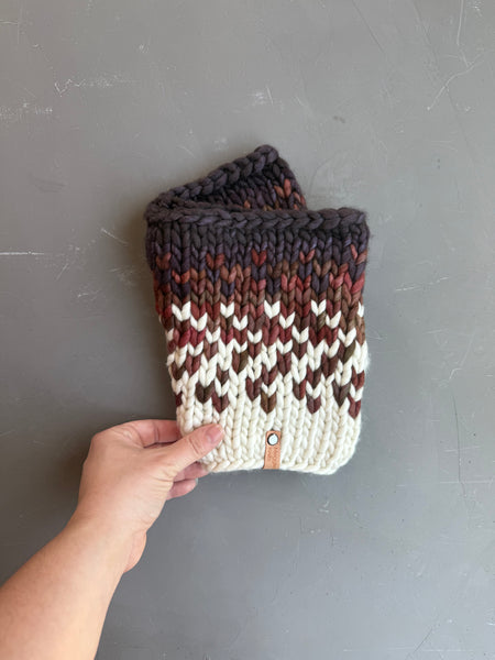 Oxido Sunrise Hand Knit Merino Wool Cowl