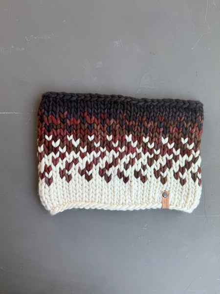 Oxido Sunrise Hand Knit Merino Wool Cowl