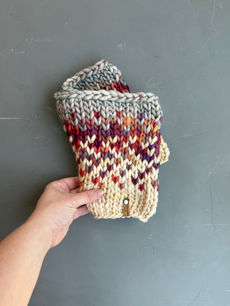 Archangel Sunrise Hand Knit Merino Wool Cowl