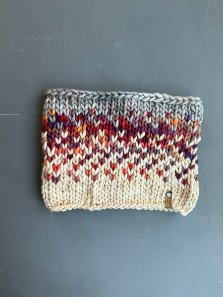 Archangel Sunrise Hand Knit Merino Wool Cowl